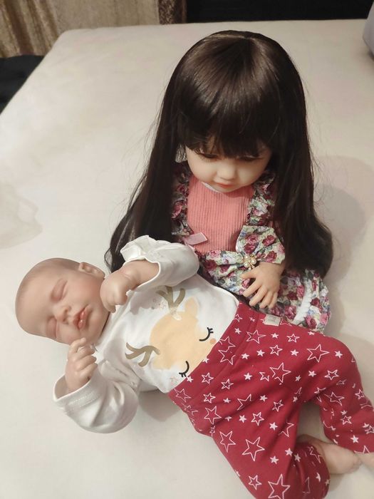 2 lalki typu Reborn niemowlak lalka jak żywa lala bobas