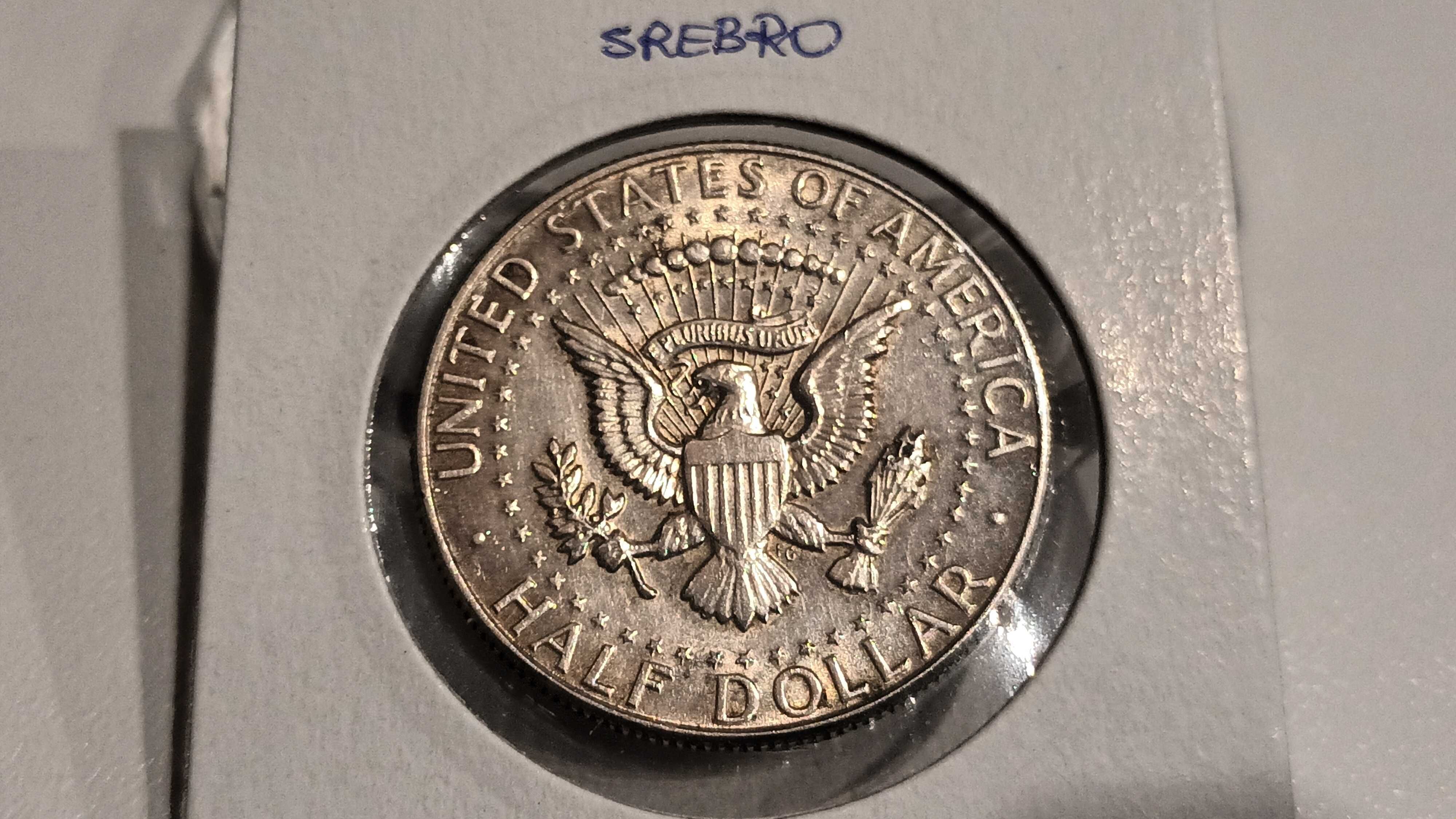 USA, Kennedy, Half Dollar Srebro* 1968,D. Stan