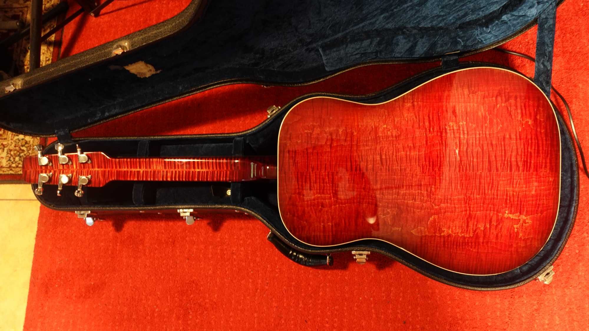 Gitara DOBRO Scheerhorn L-Body Flame Maple Squareneck Resophonic