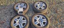 Felgi aluminiowe 15" z oponami VW golf 4  ZIMA   super stan