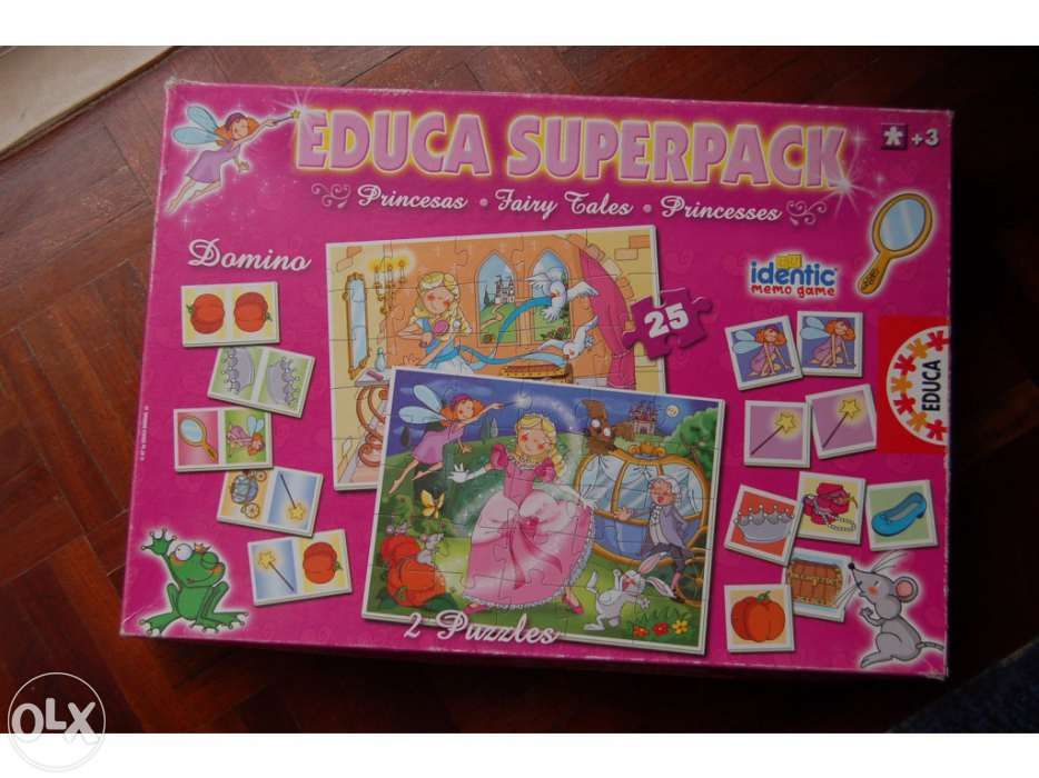 Pack jogos didacticos educa 2 puzzles domino etc