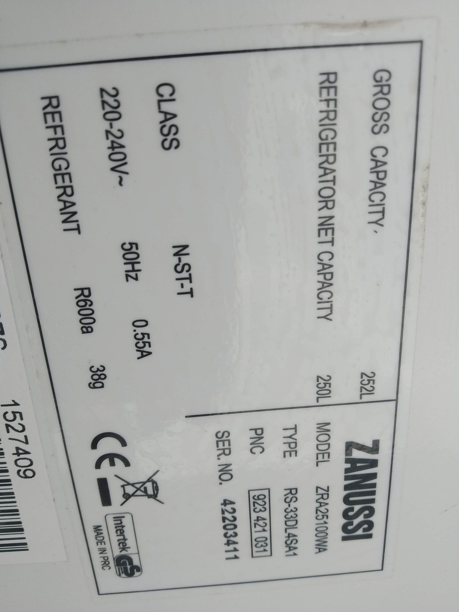 Części lodówka chłodziarka Zanussi agregat termostat uszczelka