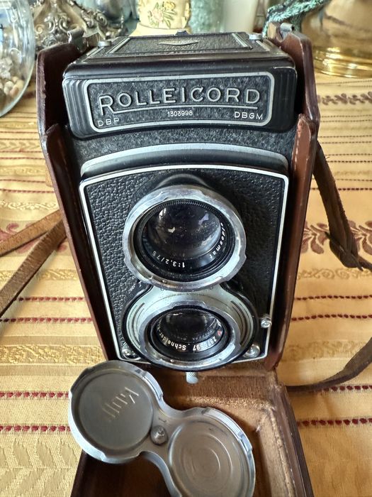 Rolleicord c/ lente Schneider 75mm f/3.2 – Anos 50, Vintage - c/estojo