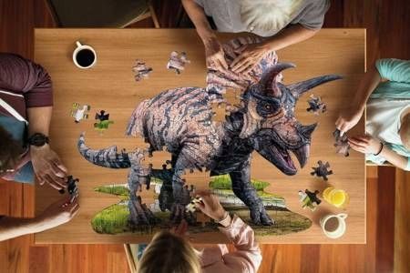 Puzzle konturowe dinozaur Triceratops Madd Capp