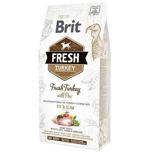 Brit Fresh Turkey/Pea Light Fit & Slim Adult 2.5 кг корм для собак