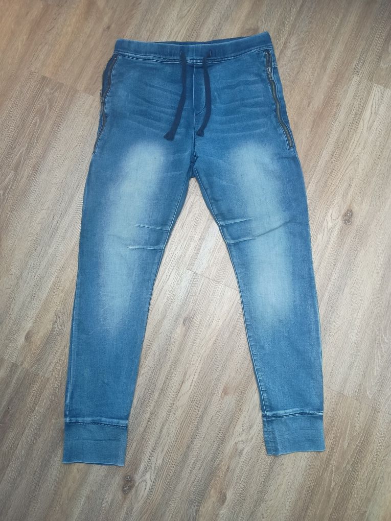 Spodnie na gumce jeansy s/m