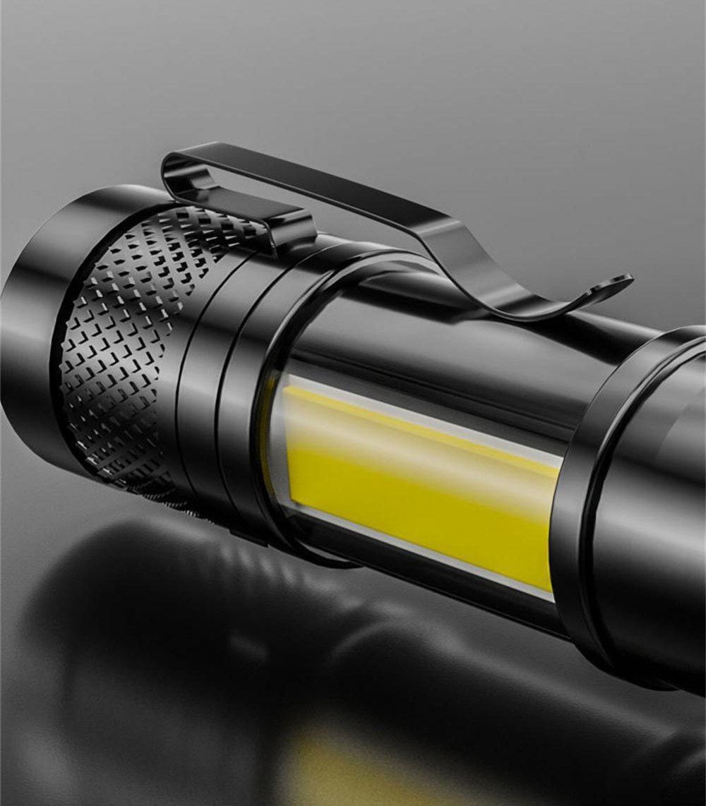 Ліхтарик з вбудованим акумулятором 3 режими бокове світло