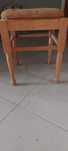 Taboret PRL. Tapicerowany