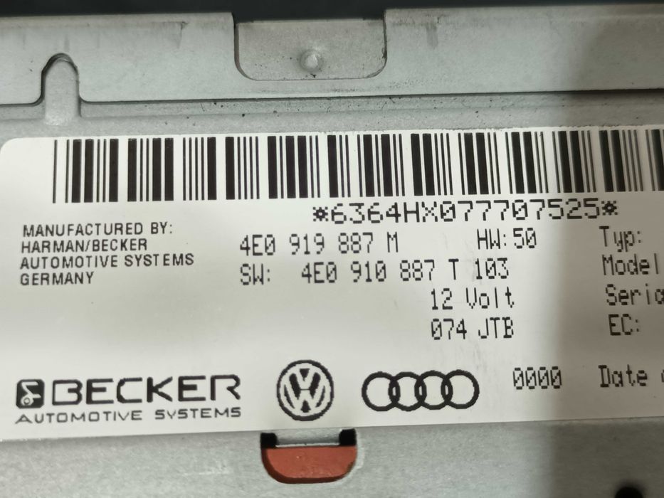 Czytnik zmieniarka CD DVD nawigacji AUDI A8 D3 A6 C6 A4