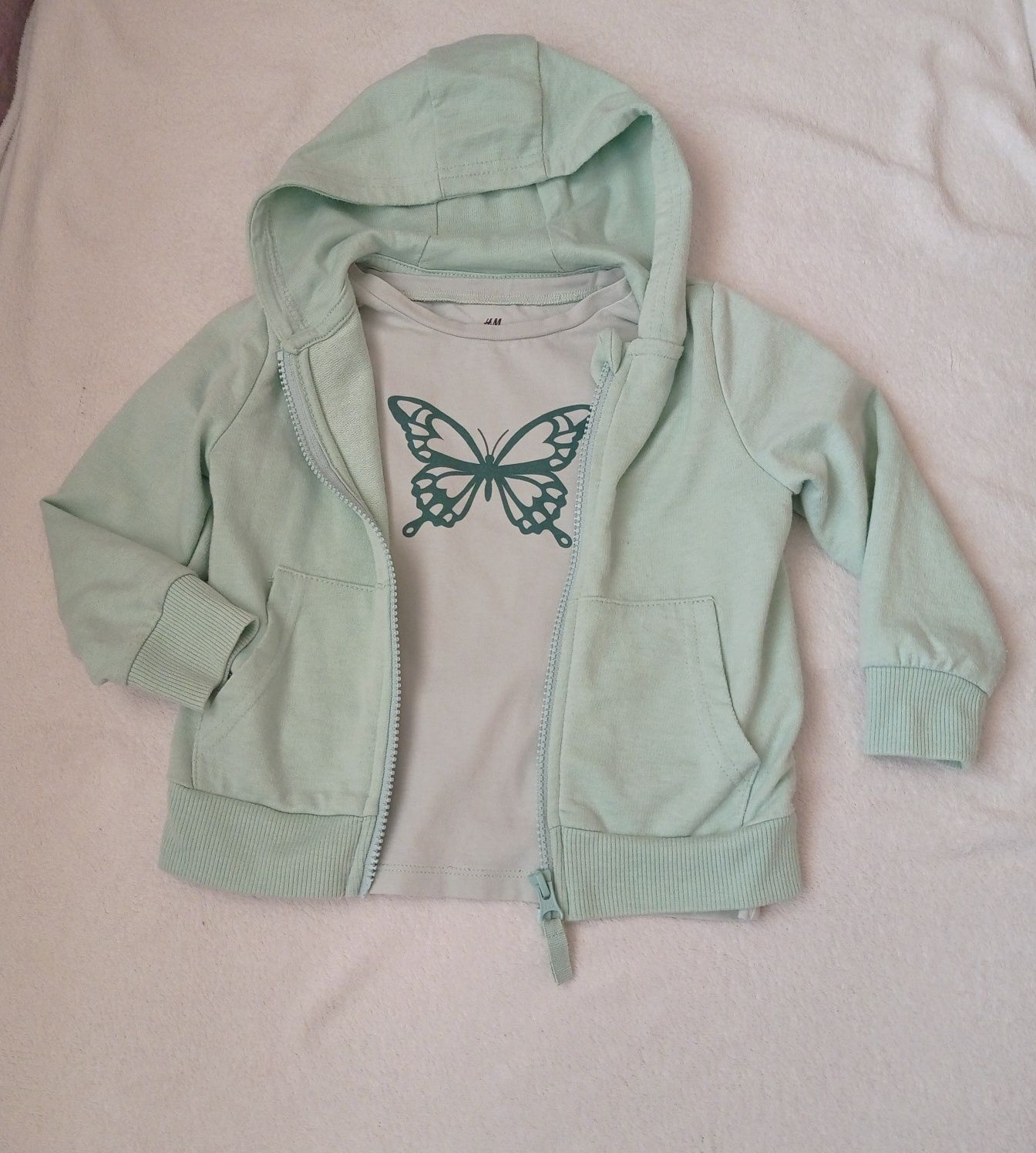 Zestaw dla dziewczynki 98/104 Spodnie Reserved T-shirt H&M Bluza Sinsa