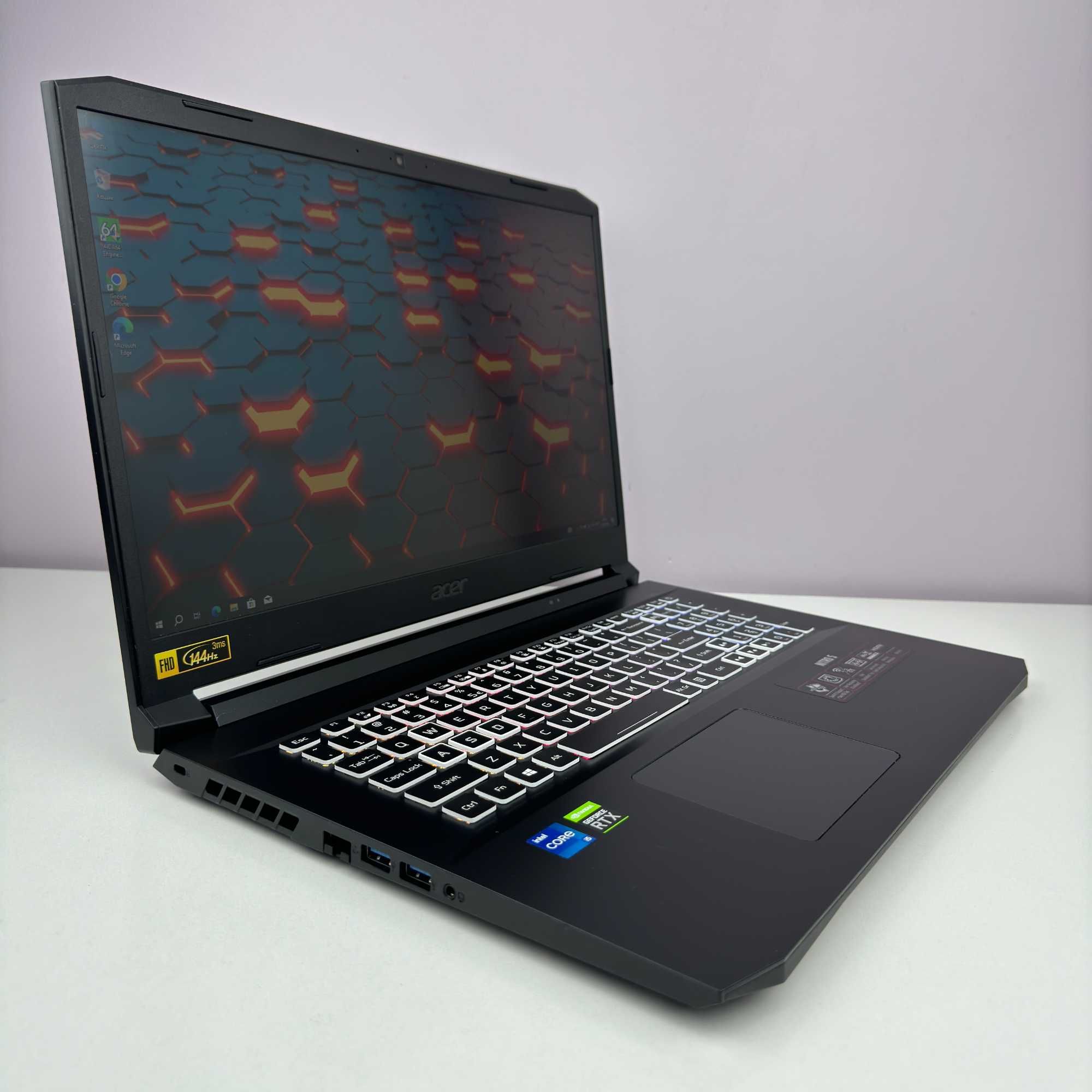 Acer Nitro 17.3" 144Hz i5-11400H RTX 3060 6 Gb RAM 16 Gb SSD 512 Gb