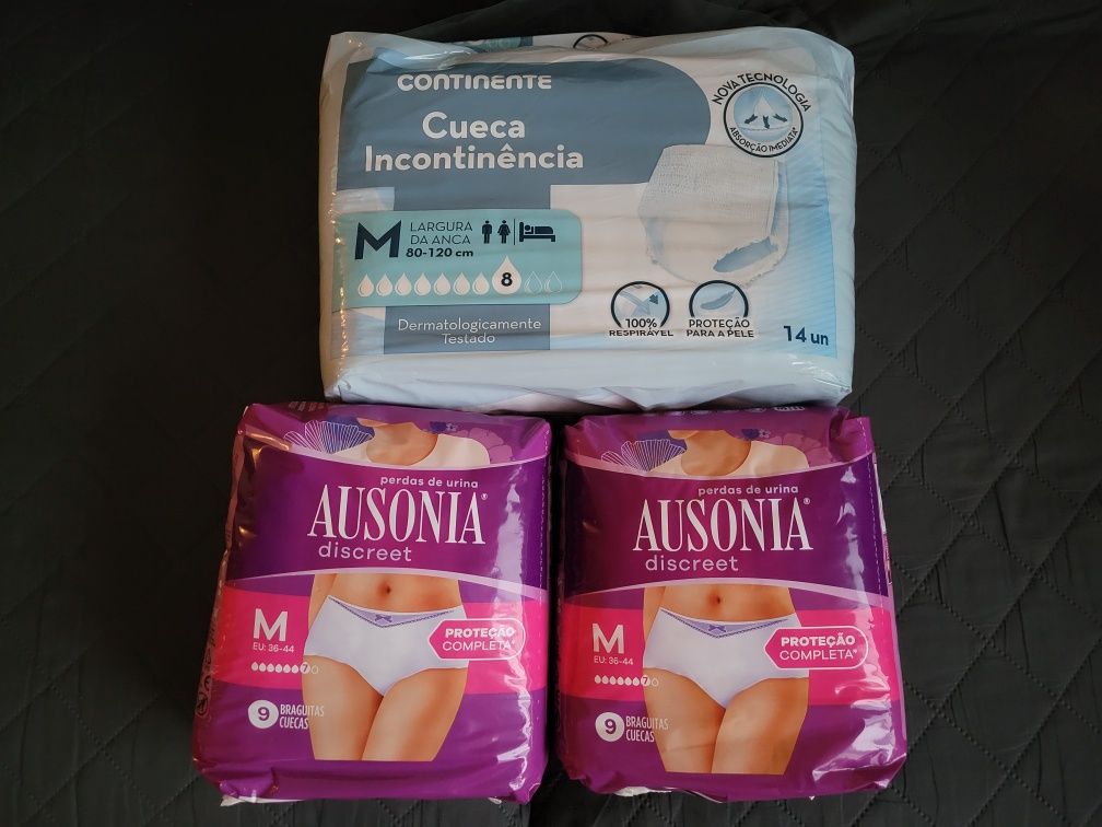 Cuecas fraldas Incontinência