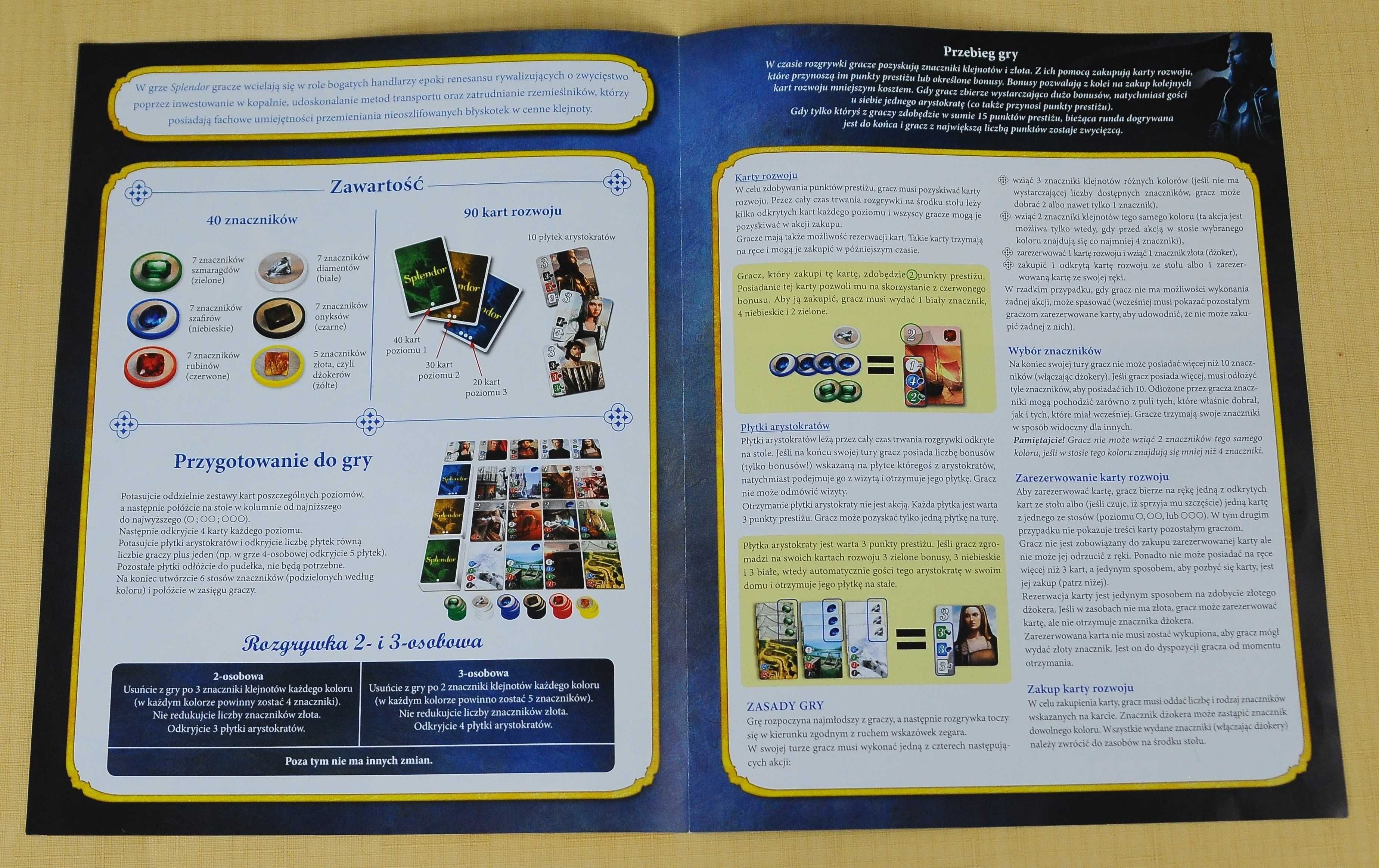 SPLENDOR Rebel: Oryginalna instrukcja do gry PL