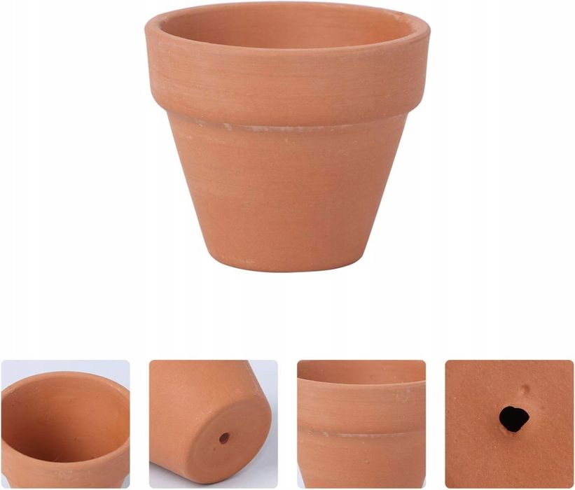 Doniczki Mini Na Rośliny Gliniane 5.5x5cm 10x Mini Doniczka Ceramiczna