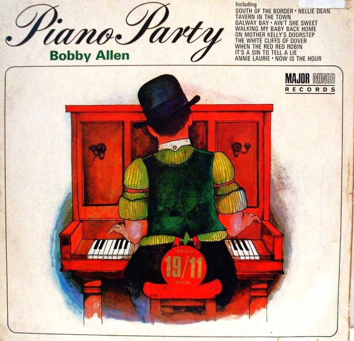 Bobby Allen - Piano Party - LP 33 Rpm Vinyl 12" - 1969