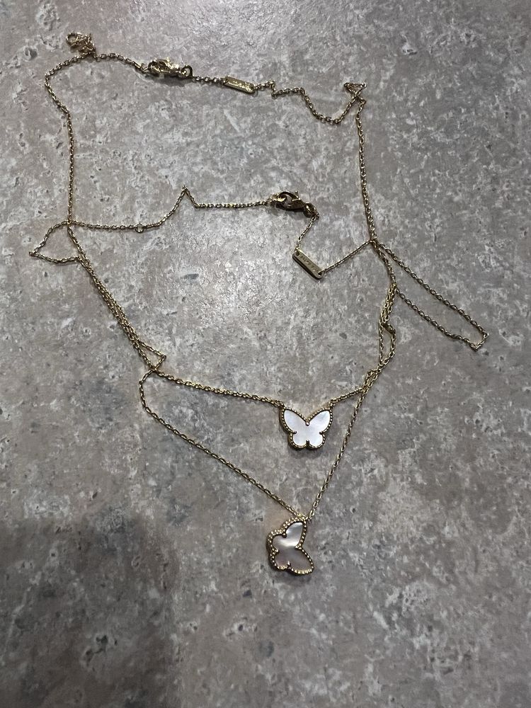 Naszyjnik Van Cleef motylek premium