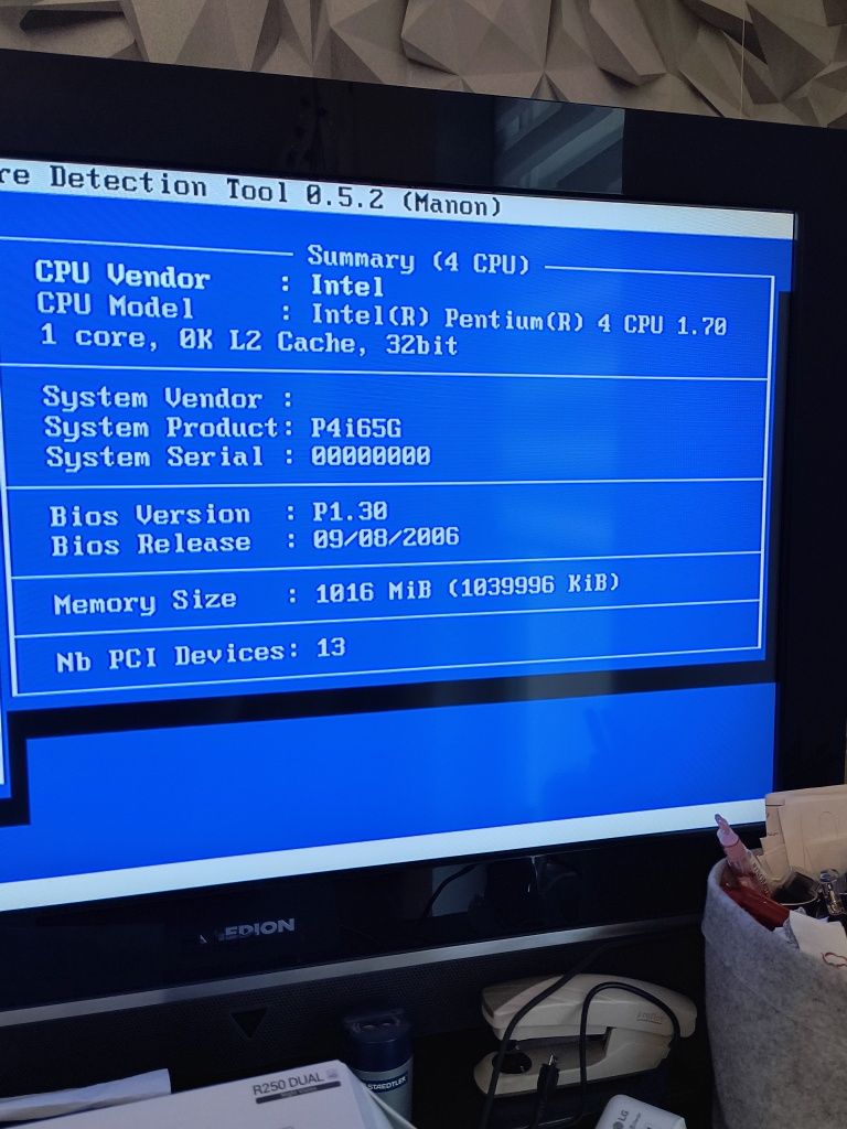 Komputer PC retro P4 1.7Ghz