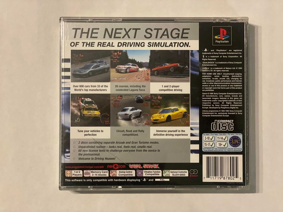 Gran Turismo 2 PSX PS1 PlayStation angielska komplet (1)