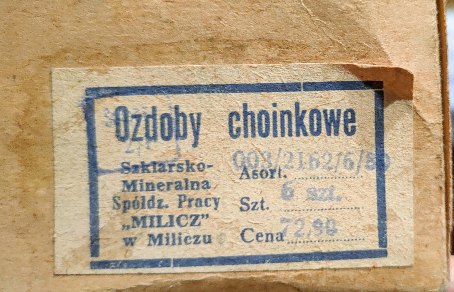 Bombki choinkowe PRL