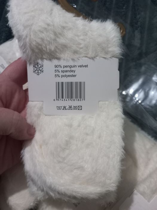 Неймовірно м'якенькі і ніжні та теплі шкарпетки/носки оксамит пінгвін