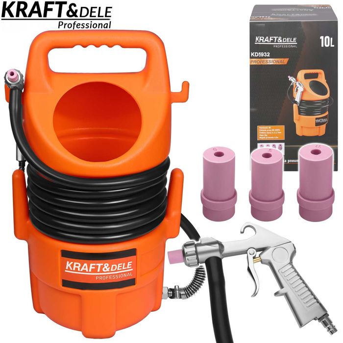 KRAFT&DELE Piaskarka Syfonowa Pneumatyczna Do Piaskowania 10l KD5932