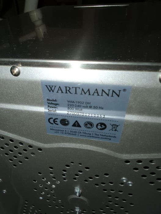 Dehydrator / Suszarka do owoców warzyw mięsa grzybów posiłków Wartmann