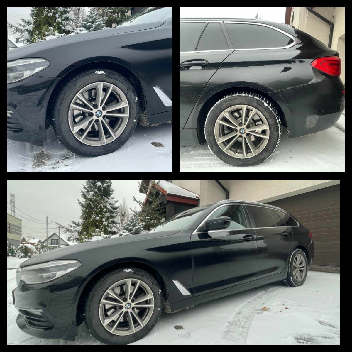 Felgi BMW 5 G30 G31 17 cali z oponami zimowymi 225/55/R17