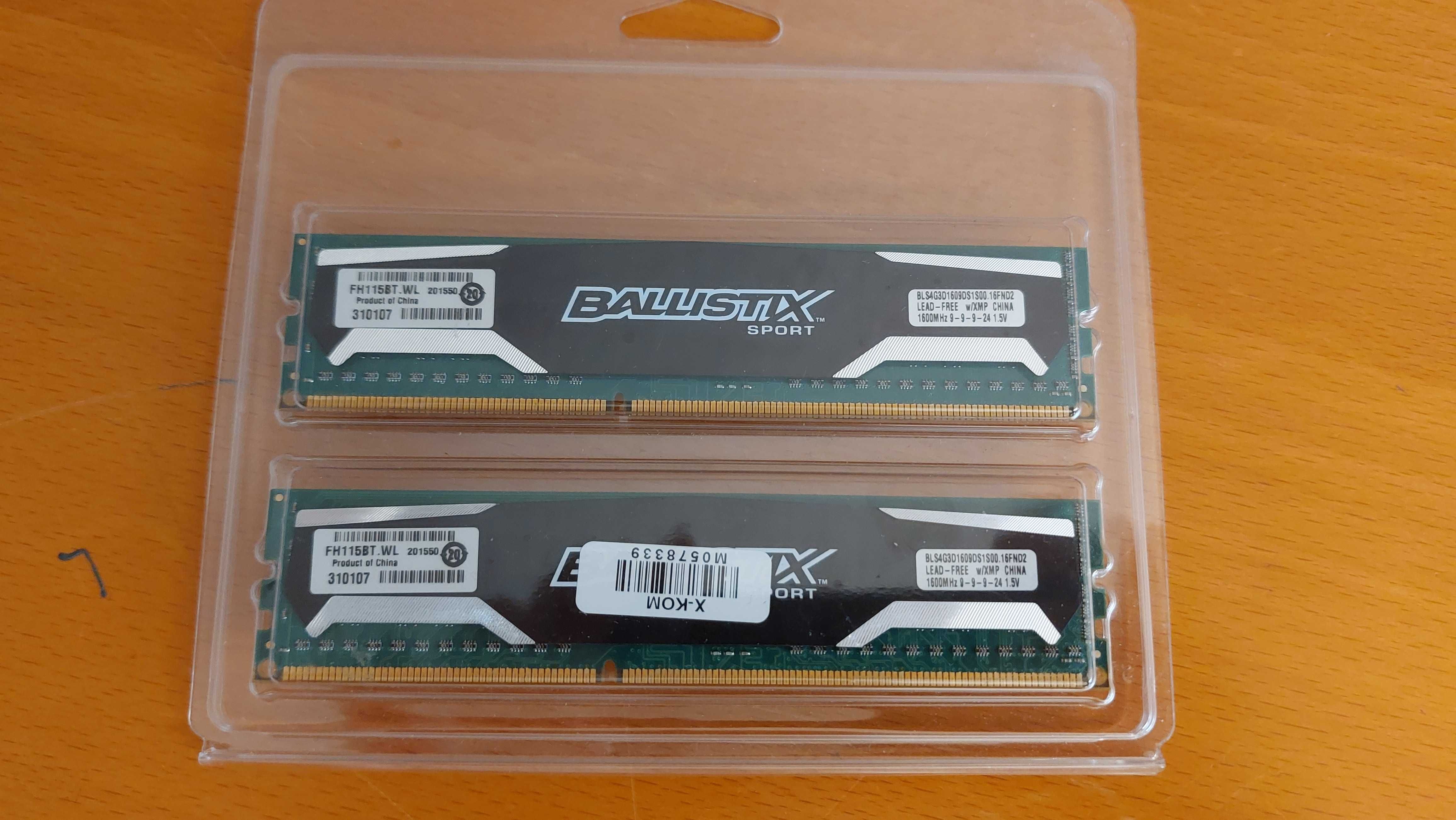 Pamięć RAM DDR3 Crucial Balistix sport 8GB (2x4GB) 1600MHz