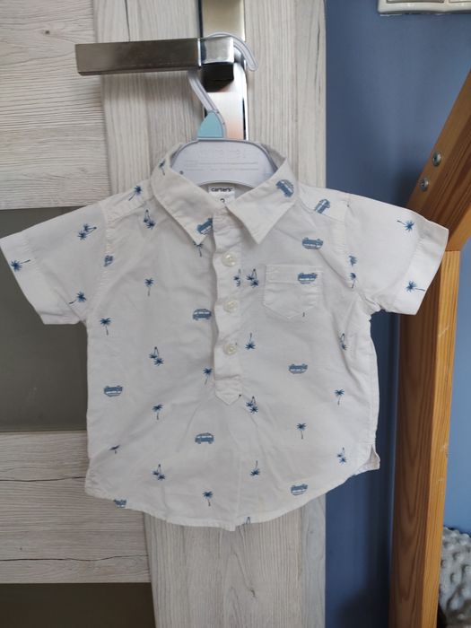 Biała koszula z kołnierzem 74