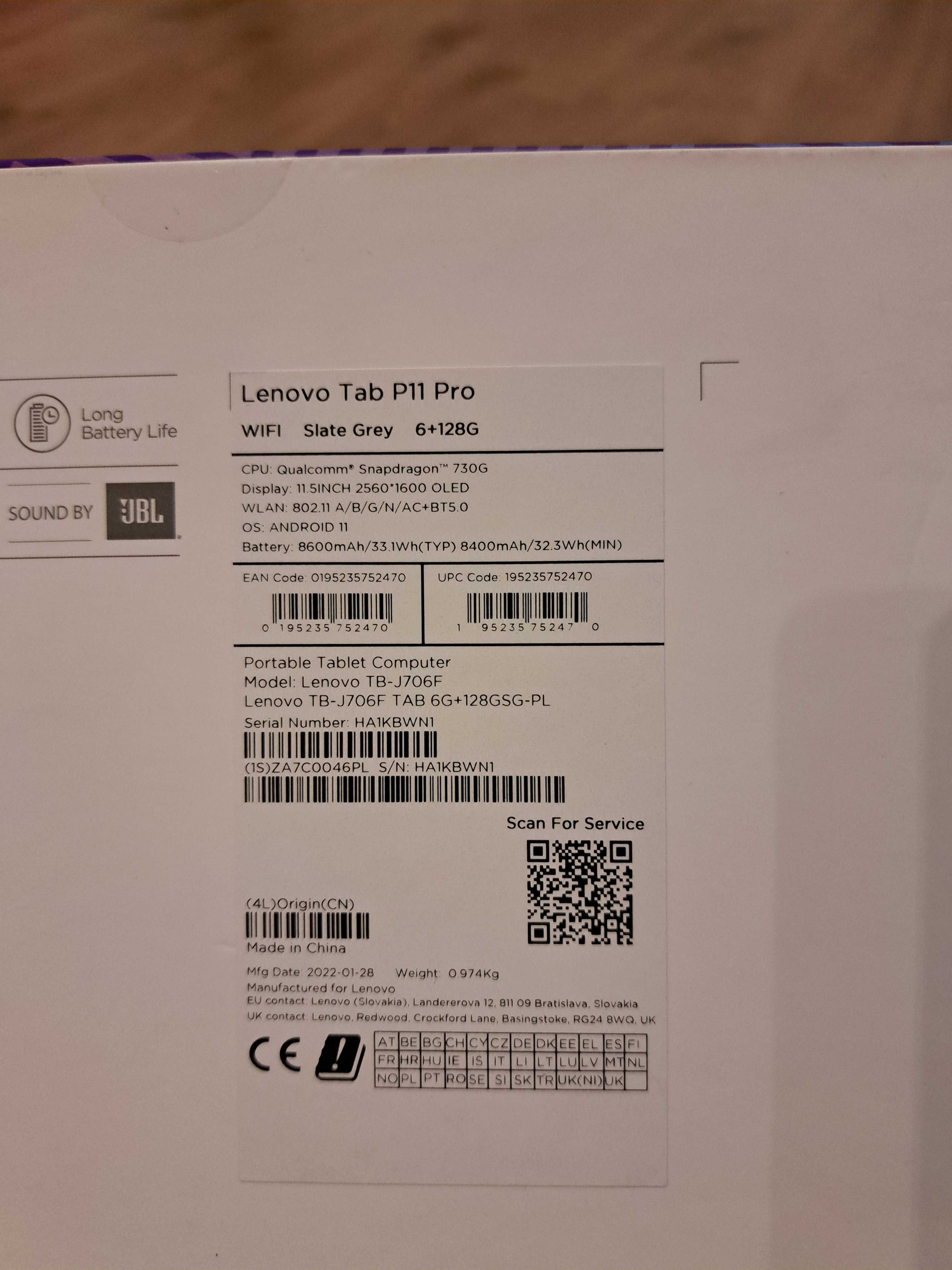 Lenovo  Tab P11 Pro