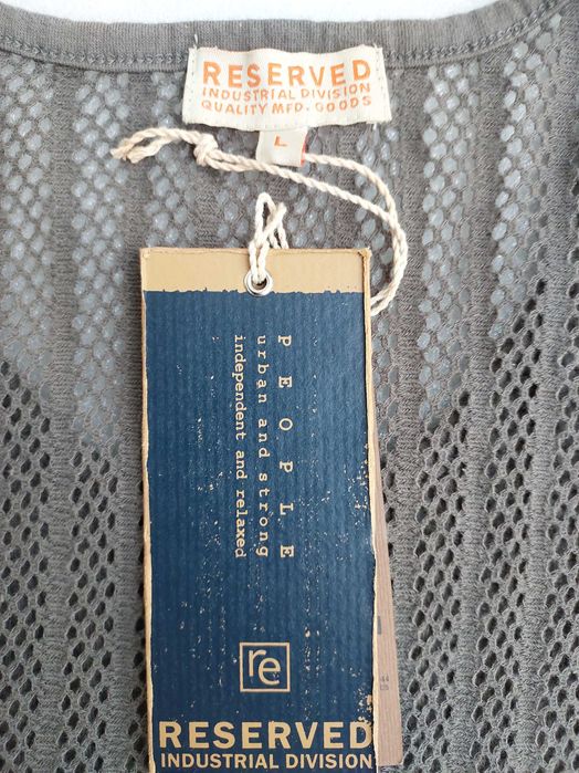 Nowa z metką bluzka-top-RESERVED-siateczka-khaki– M/L InPost