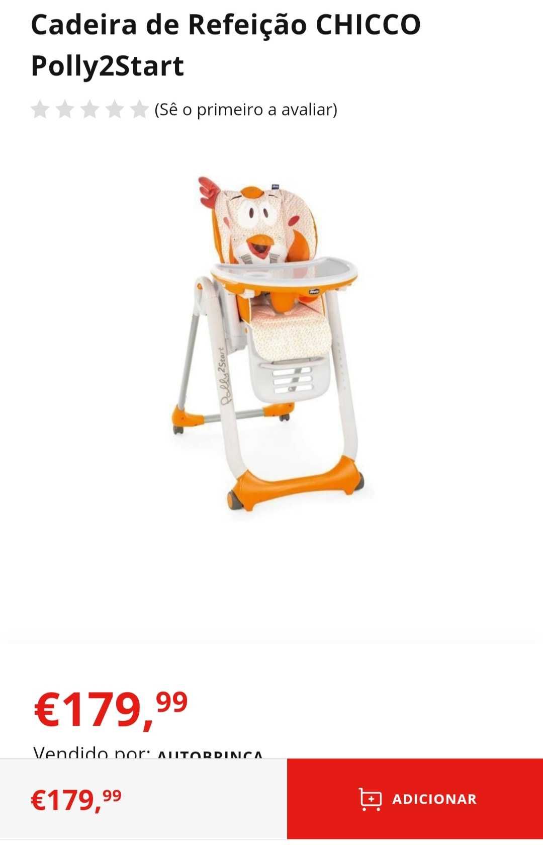 Cadeira Chicco poly bom estado
