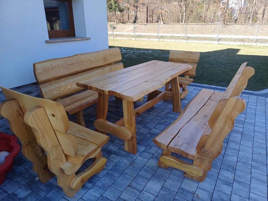 Sprzedam Meble ogrodowe dębowe, jesionowe