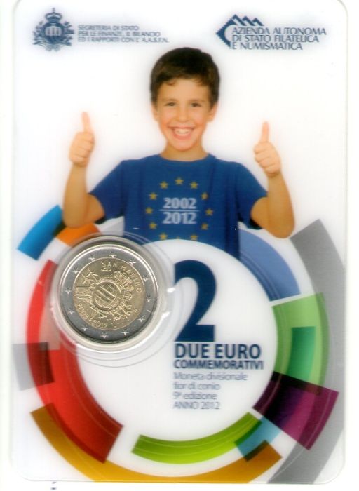 SAN MARINO 2012 - 10 Anos do Euro