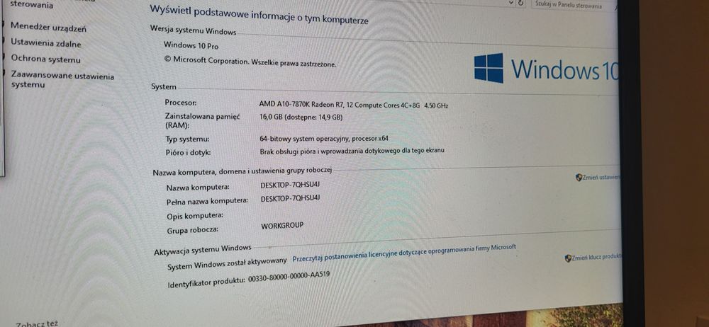 Komputer amd do nauki lub pracy