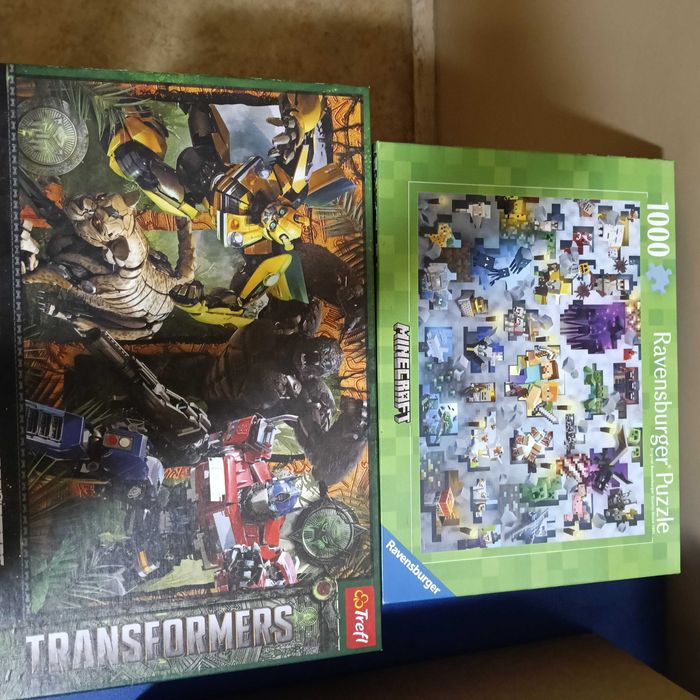 Oddam puzzle Minecraft. Transformers