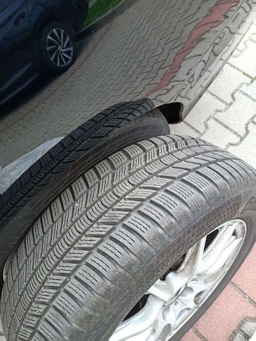 Sprzedam opony zimowe na felgach od Mercedesa  4 sztuki.