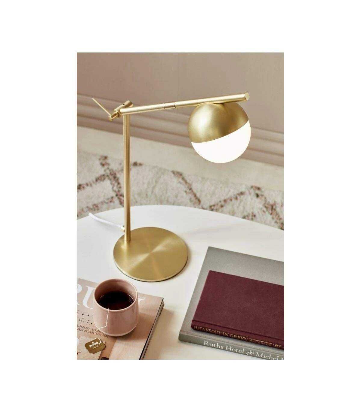 Nowoczesna lampa stołowa Contina - Nordlux, złota