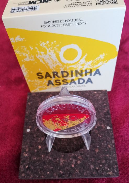 Linda Moeda 10€ em prata proof "Sardinha assada"