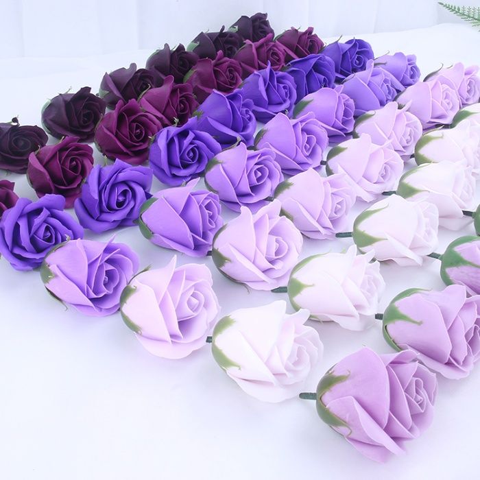 Мильні троянди оптом, квіти з мила для флористів, мыльные розы оптом