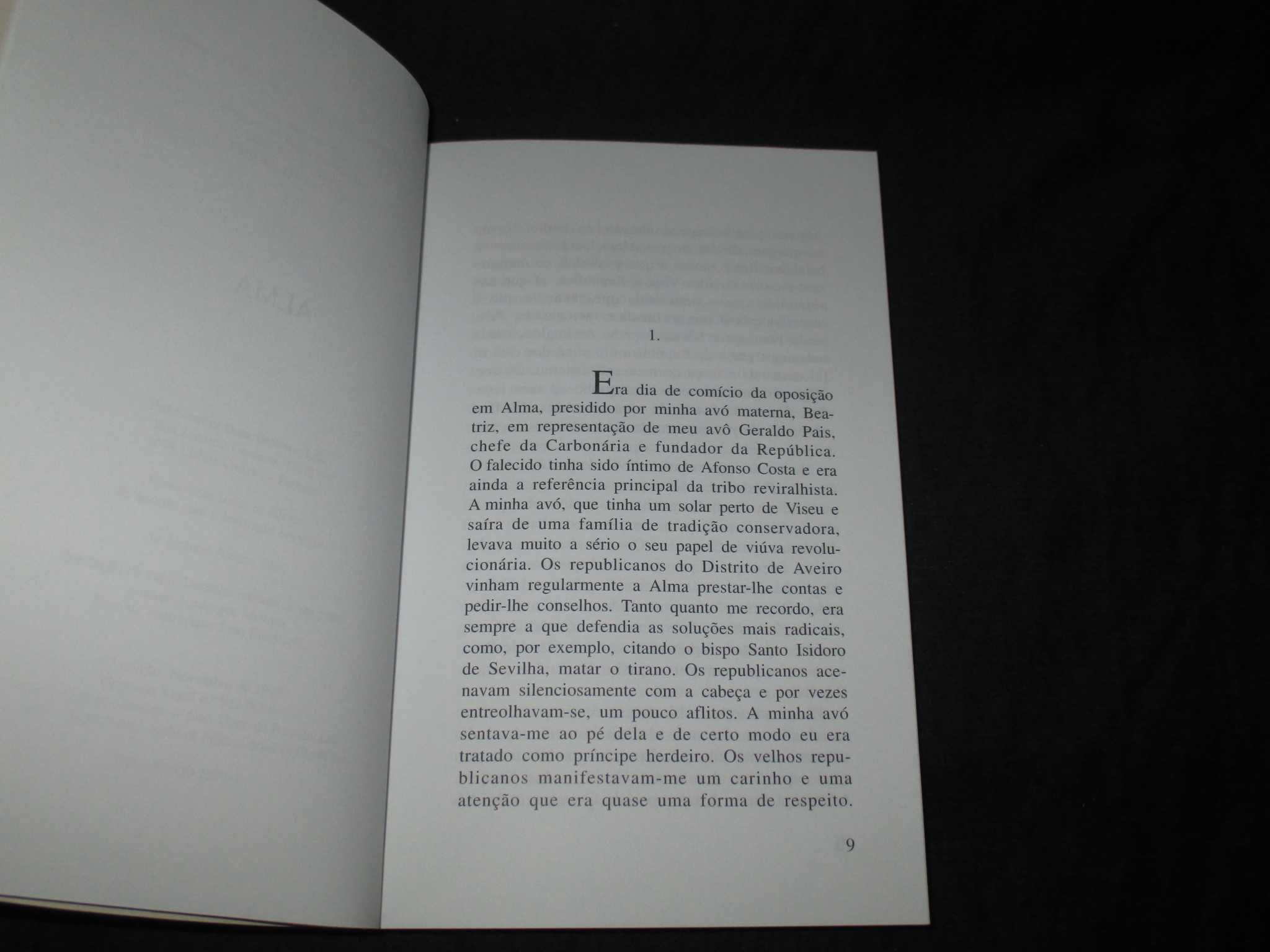 Livro Alma Manuel Alegre 1ª edição