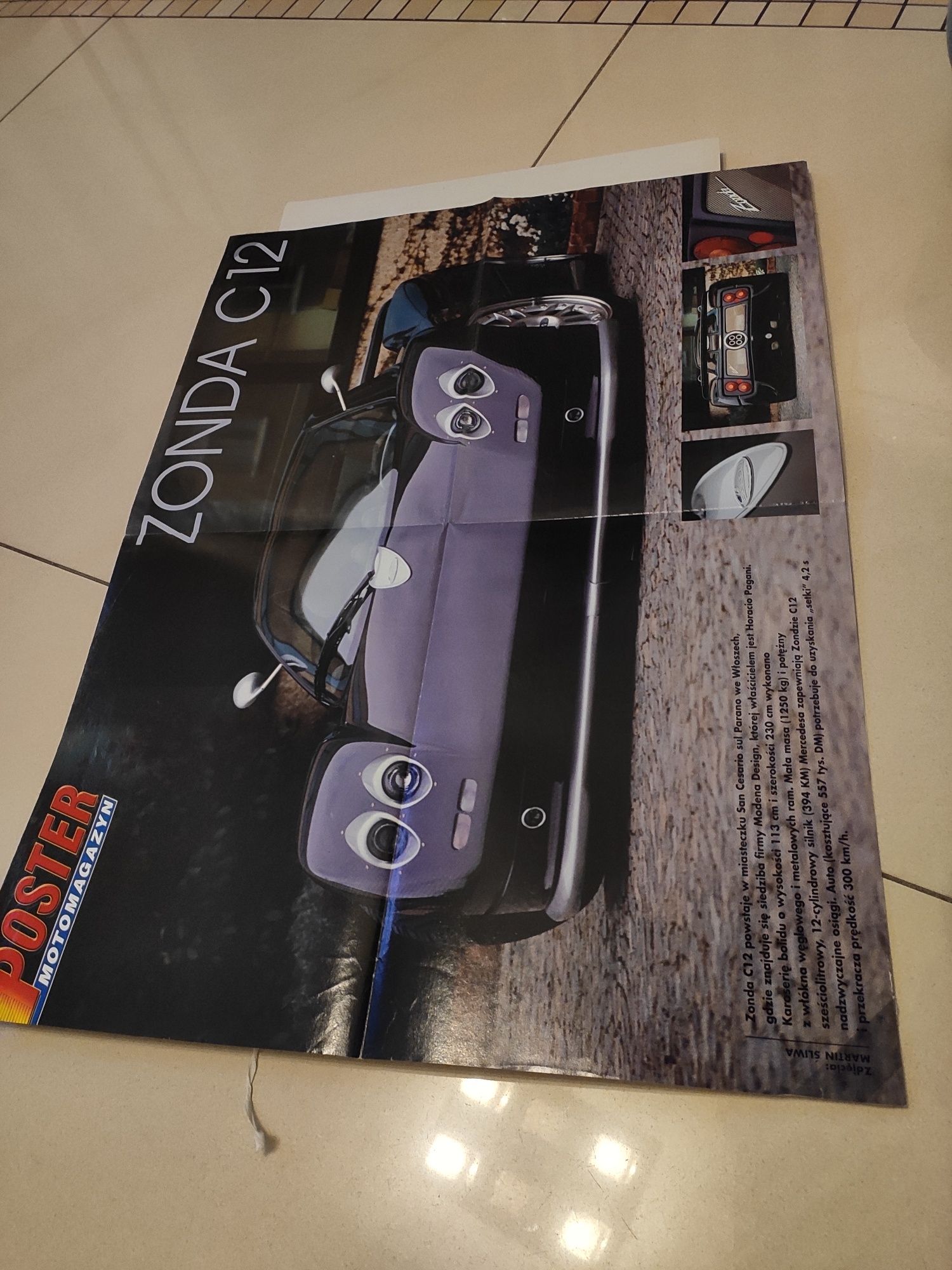 Plakat samochodu Zonda C12