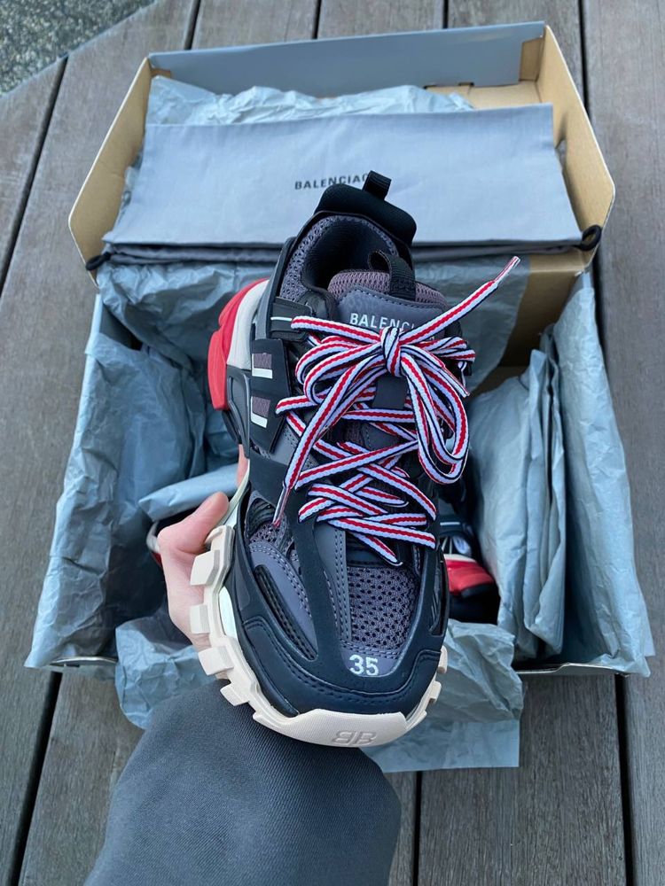 Balenciaga Track 1 Black Red Original