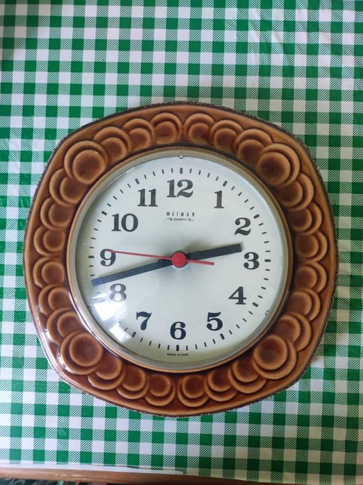 Ceramiczny zegar ścienny