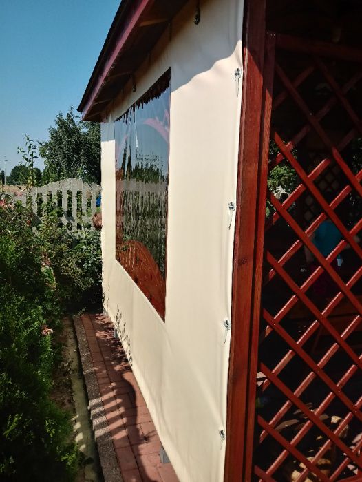 osłona altany tarasu