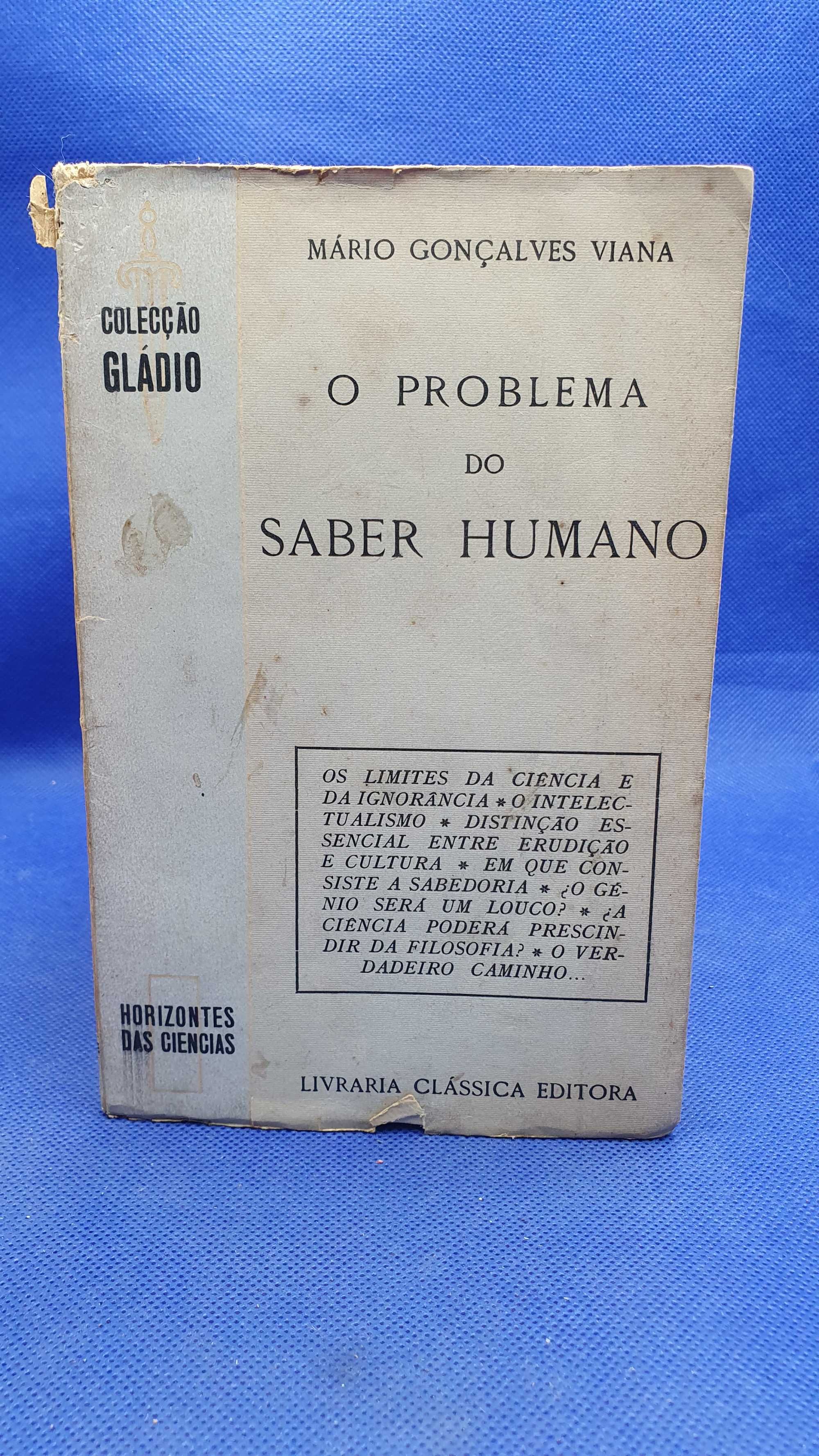 Livro - REF PBV - Mário Gonçalves Viana - O Problema do Saber Humano