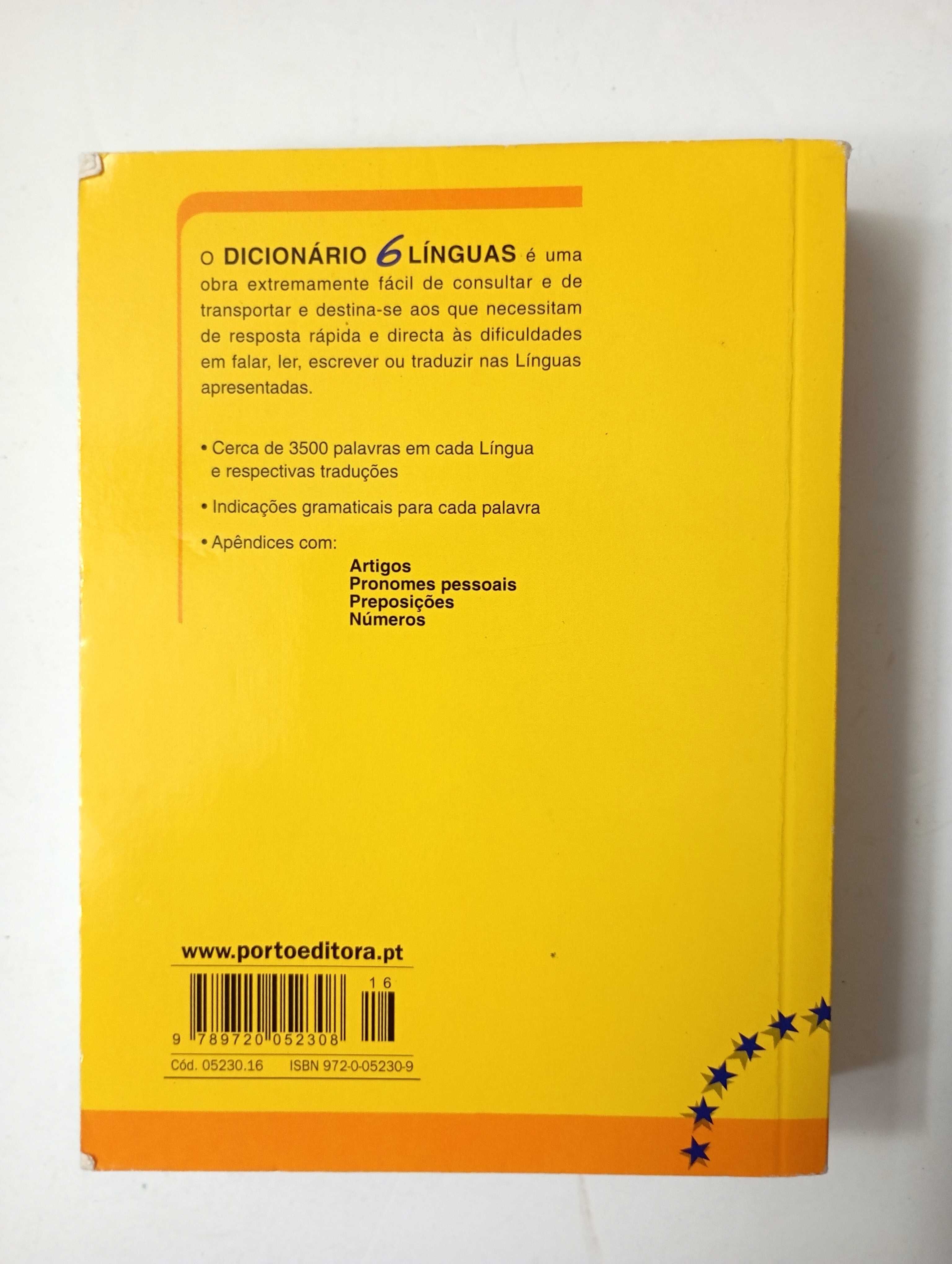 Dicionário 6 línguas- Porto Editora