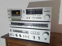 Zestaw Stereo Onkyo wzmacniacz, radio oraz magnetofon.