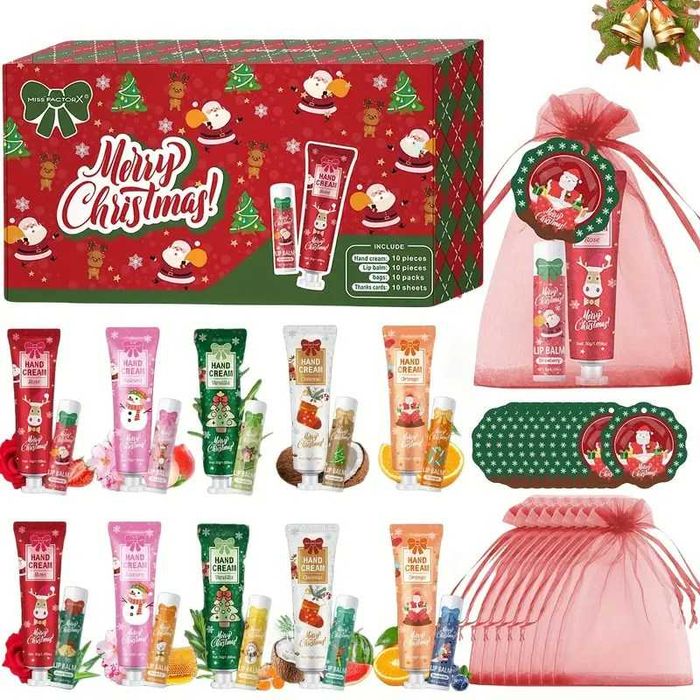 Presentes e Brindes de Natal - caixa com 10 conjuntos. Novidade!