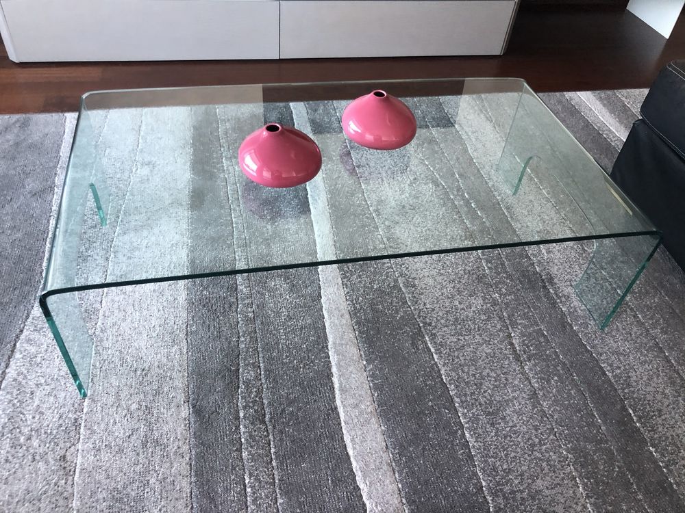 Mesa de vidro sala de estar